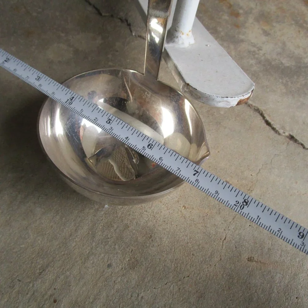 VINTAGE VINE & GRAPE BUNCH PATTERN SILVERPLATED SOUP LADLE